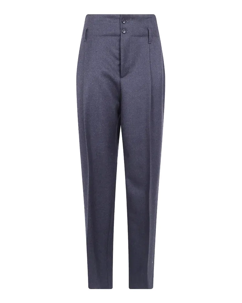 Alberta Ferretti Elegante Bundfaltenhose mit Gürtelschlaufen - Grau Grau