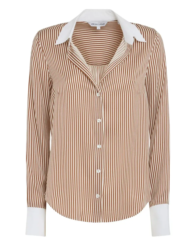 Veronica Beard Gestreiftes Hemd - Braun Braun