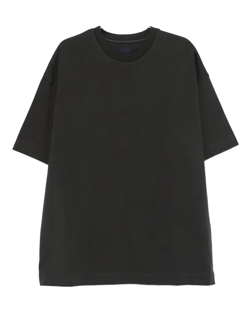 JUUN.J logo-embroidered T-shirt - Grau Grau