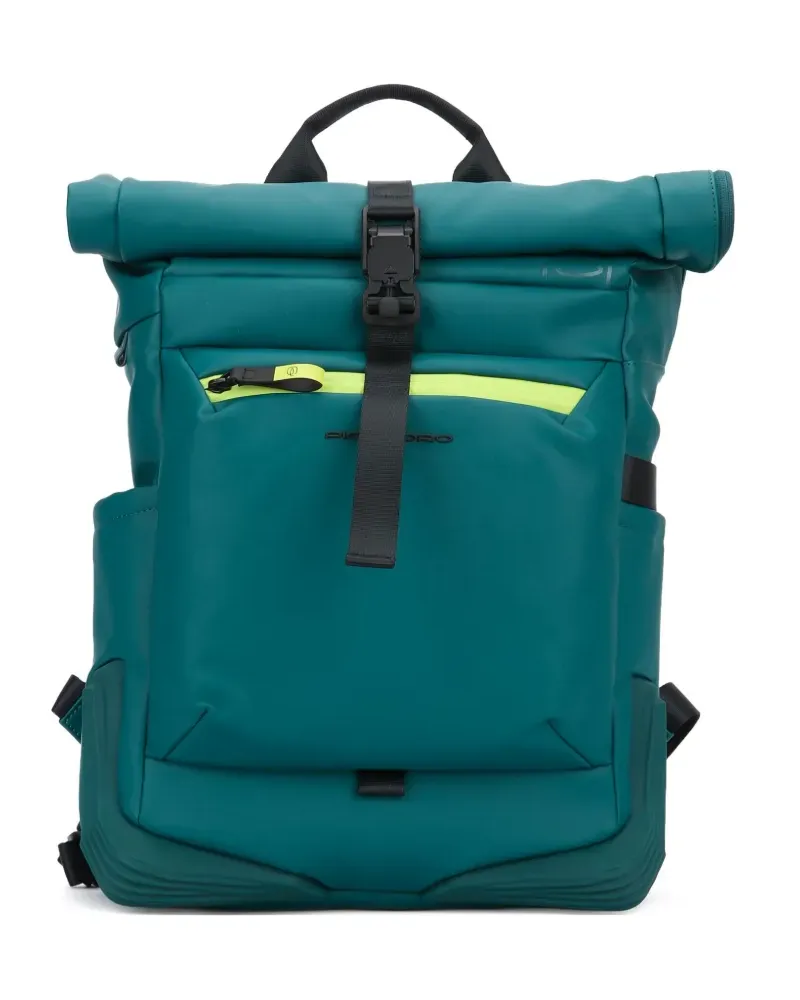 Piquadro roll-top backpack - Grün Grün
