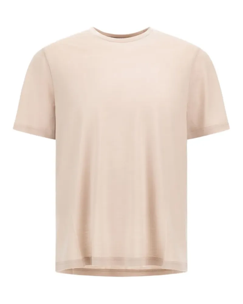 Herno short-sleeved wool T-shirt - Nude Nude