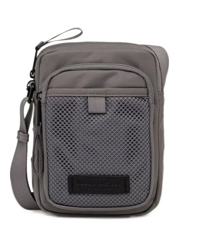 Marc O'Polo Pascal mesh-panel messenger bag - Grau Grau