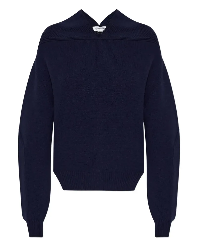 Victoria Beckham Klassischer Pullover - Blau Blau