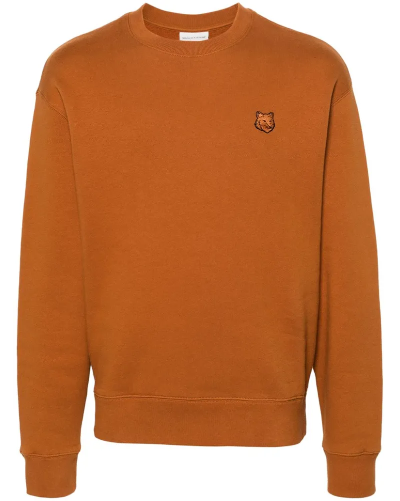 Kitsuné Fox Head Sweatshirt Braun