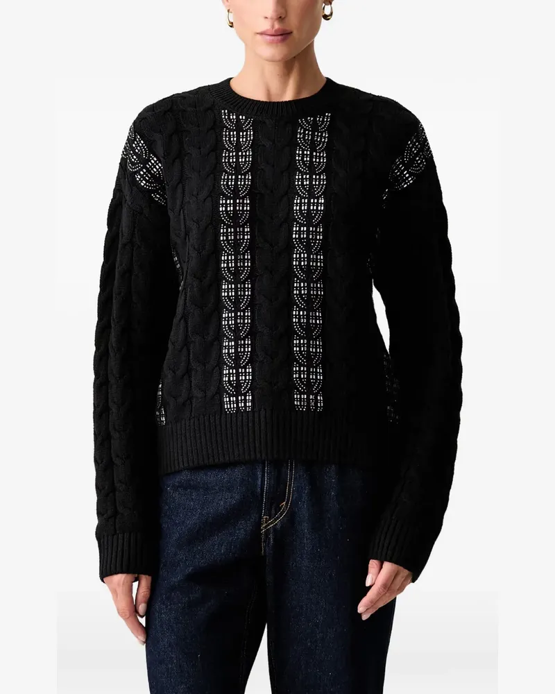 Guess cable-knit sweater - Schwarz Schwarz