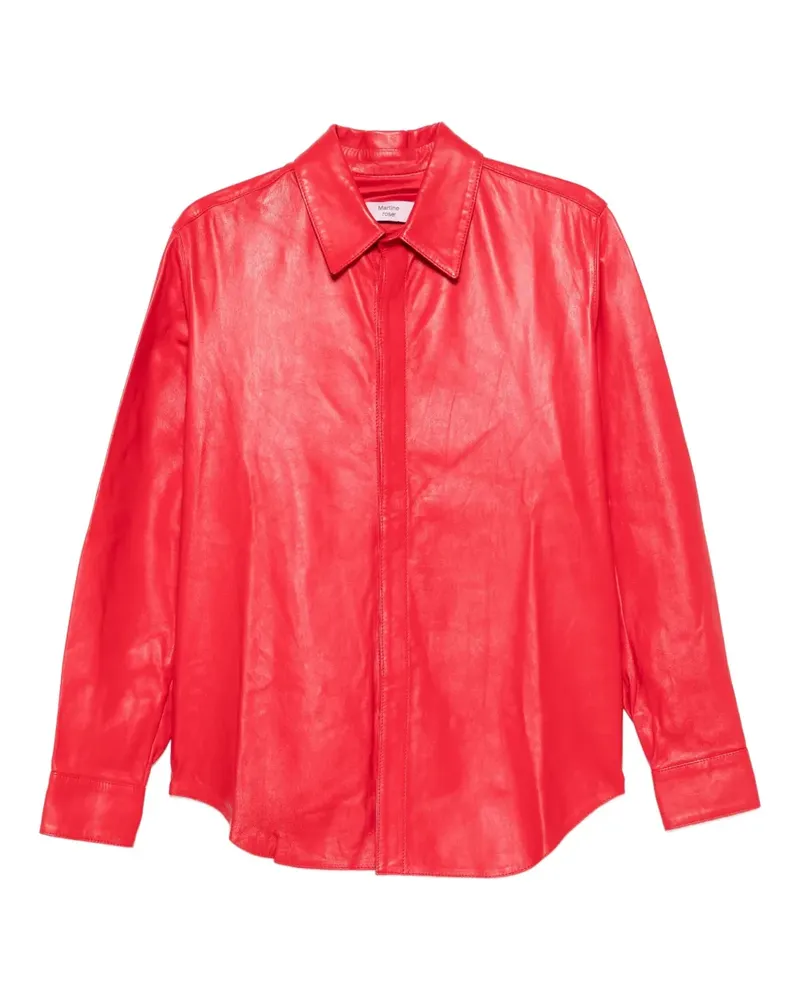 Martine Rose Rock aus Nappaleder - Rot Rot