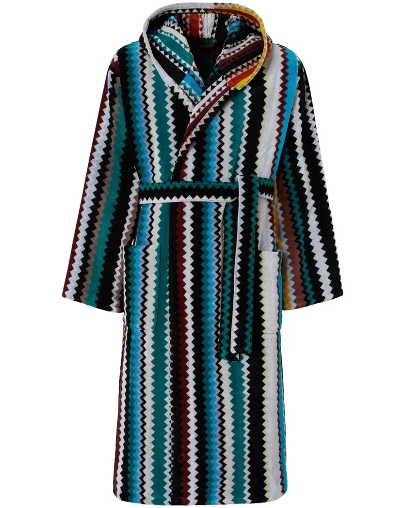 Missoni Home Bademantel mit Zickzackmuster - Blau Blau