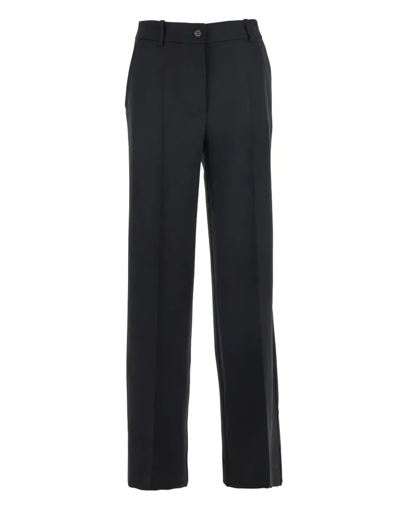 P.A.R.O.S.H. P.A.R.O H. Gabardine-Hose mit Taschen - Schwarz Schwarz