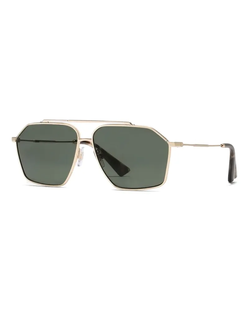 Dolce & Gabbana Sonnenbrille mit geometrischem Gestell - Gold Gold