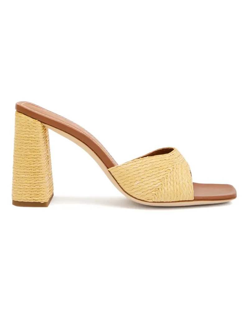 STAUD raffia sandals - Nude Nude