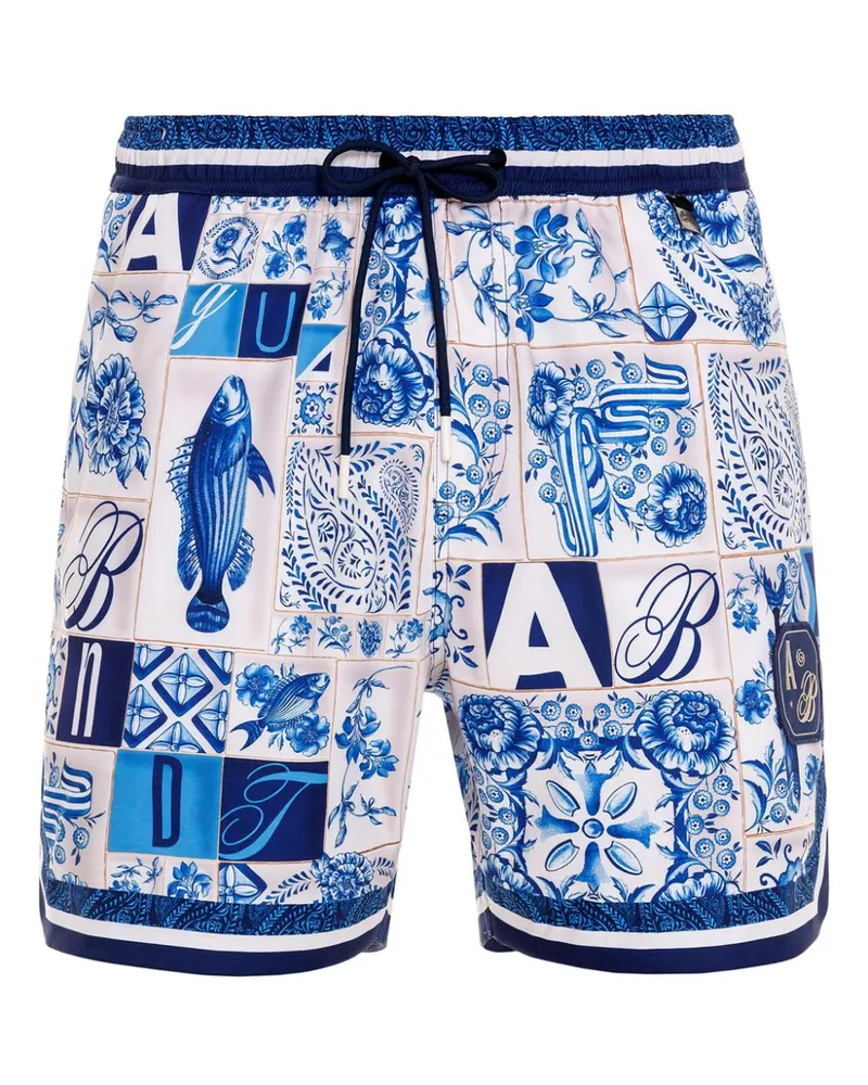 AGUA BENDITA Dan Badeshorts - Weiß Weiß