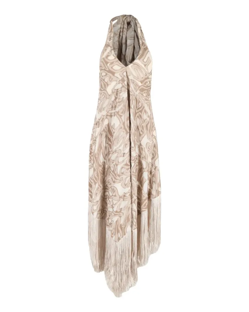 Cult Gaia Ali fringe maxi dress - Nude Nude