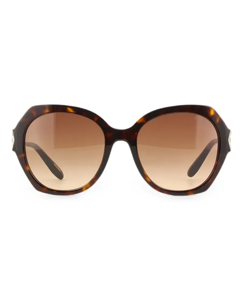 Chopard Happy Hearts tortoiseshell-effect sunglasses - Braun Braun