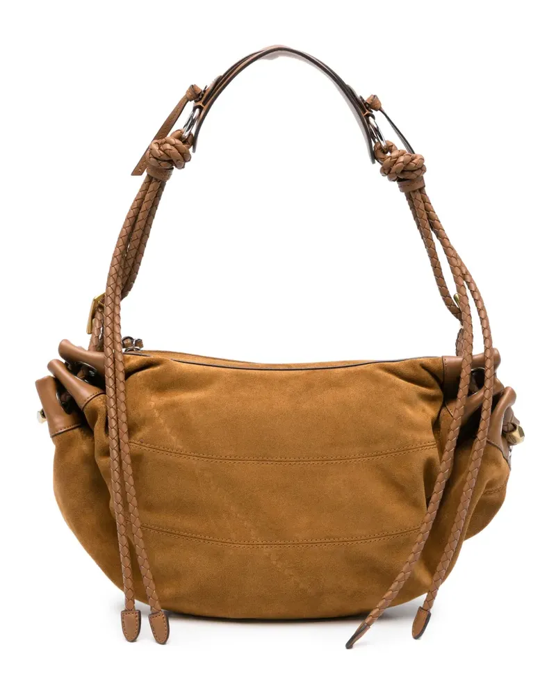 Isabel Marant medium Maia suede shoulder bag - Braun Braun