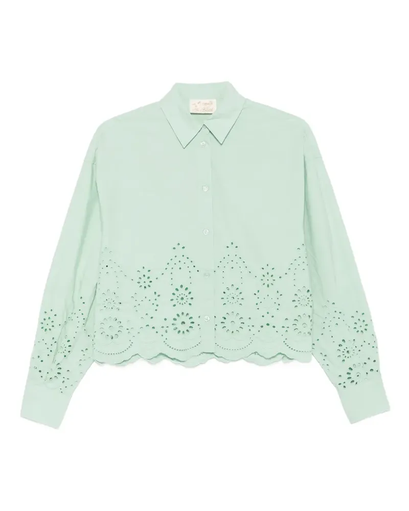 MC2 Saint Barth Oriane broderie-anglaise scalloped-hem shirt - Grün Grün