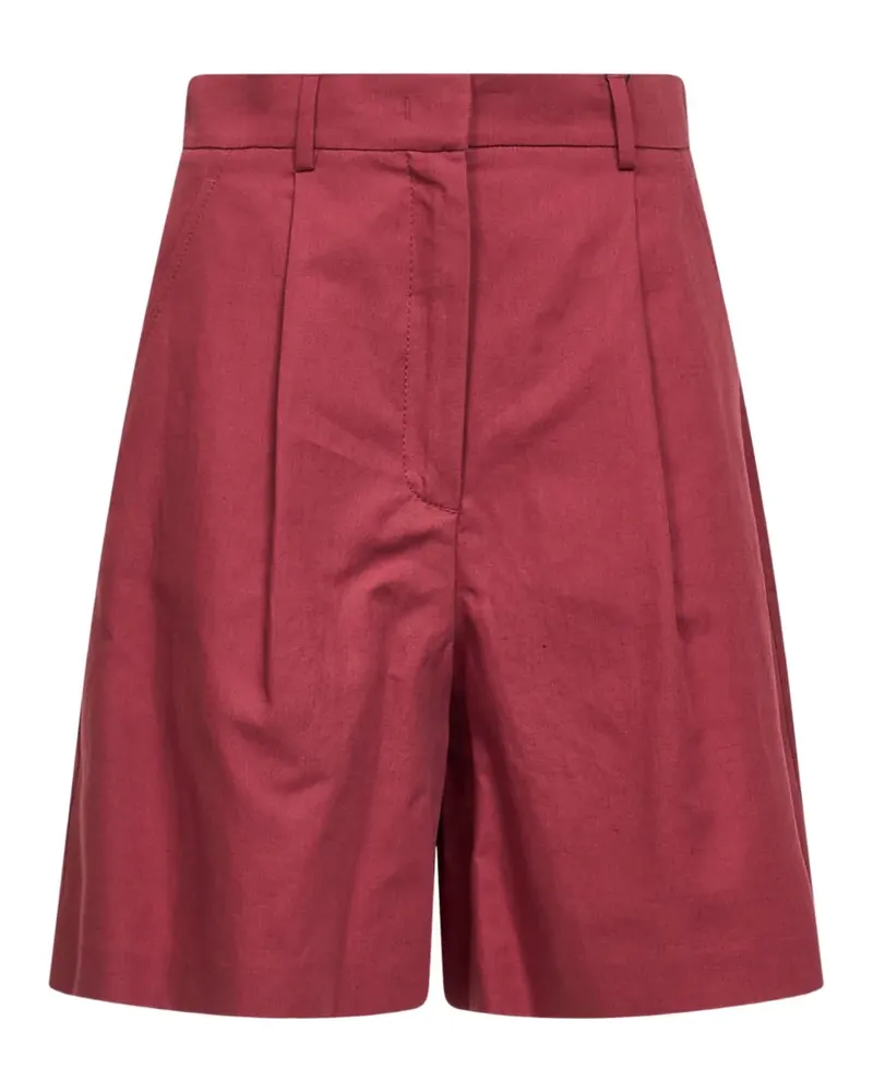 Max Mara pleated tailored shorts - Rot Rot