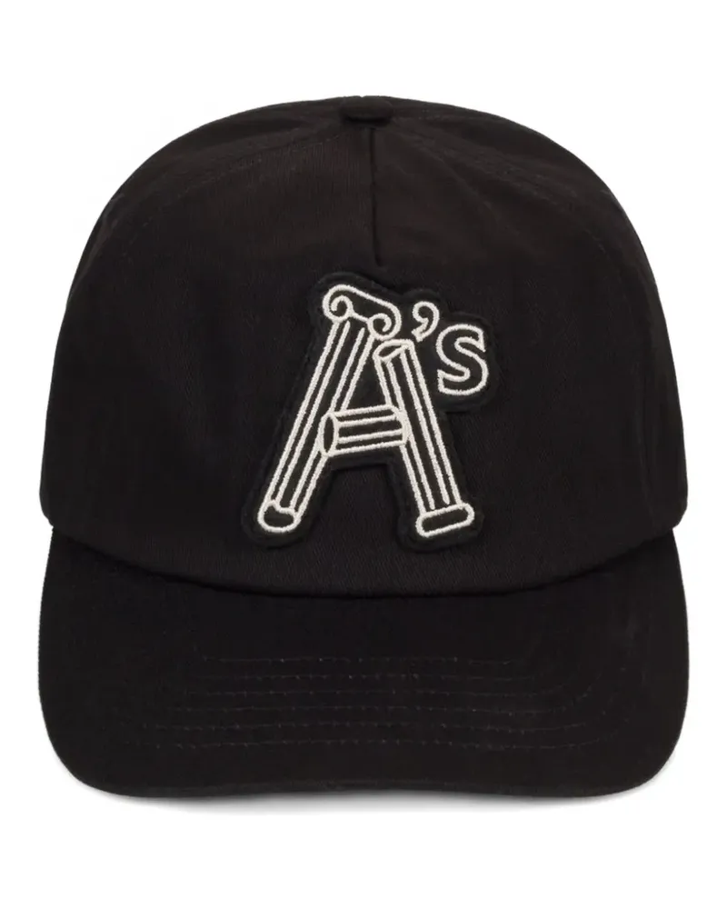 Aries Column A embroidered cap - Schwarz Schwarz
