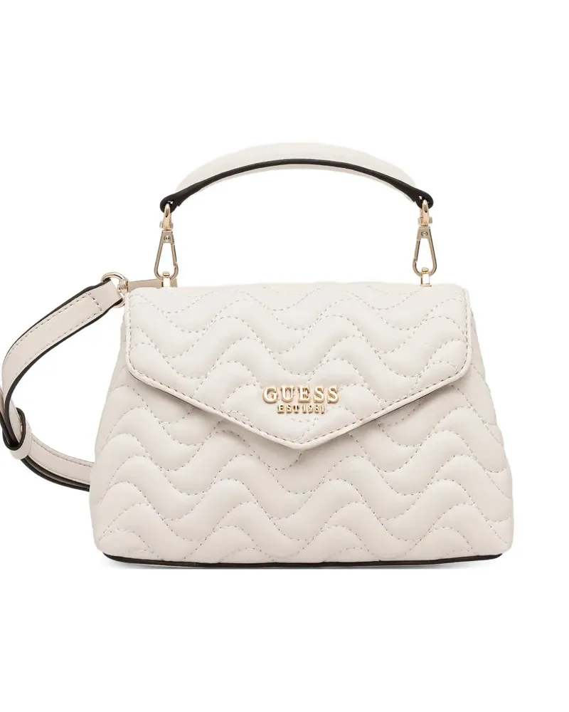 Guess Melisandra logo-plaque tote bag - Nude Nude