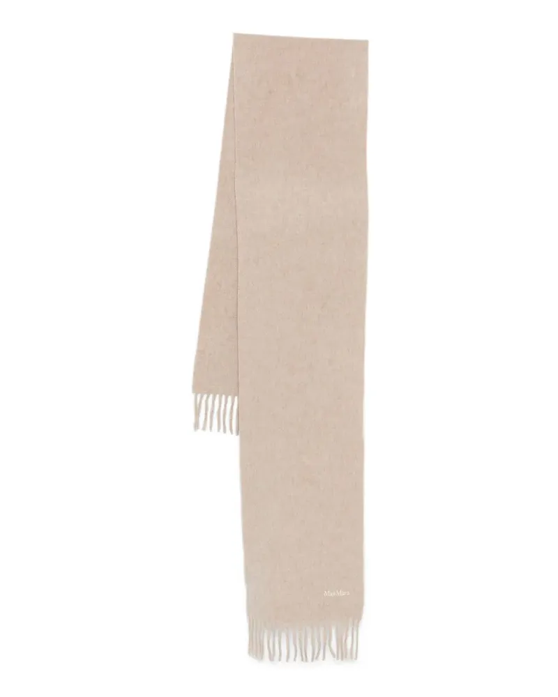 Max Mara Schal mit Fransen - Nude Nude