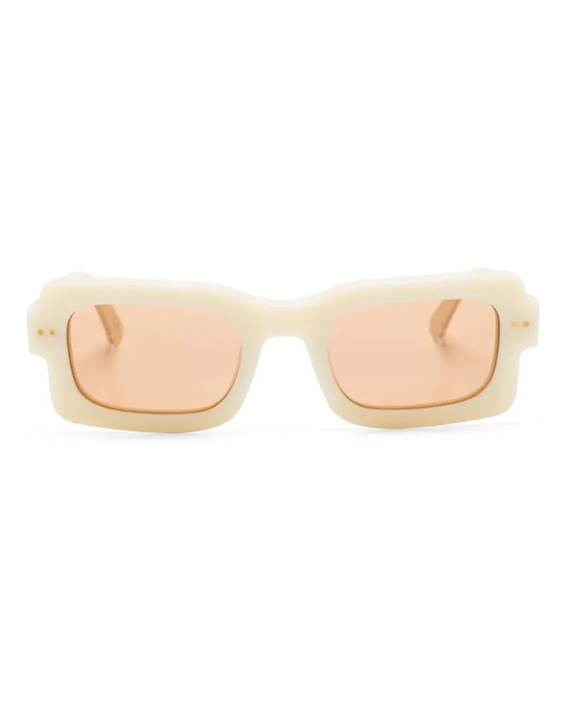 Marni Sonnenbrille mit eckigem Gestell - Nude Nude