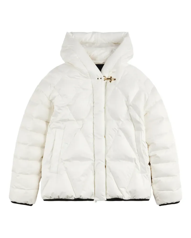 Fay Gesteppte Kapuzenjacke - Weiß Weiß