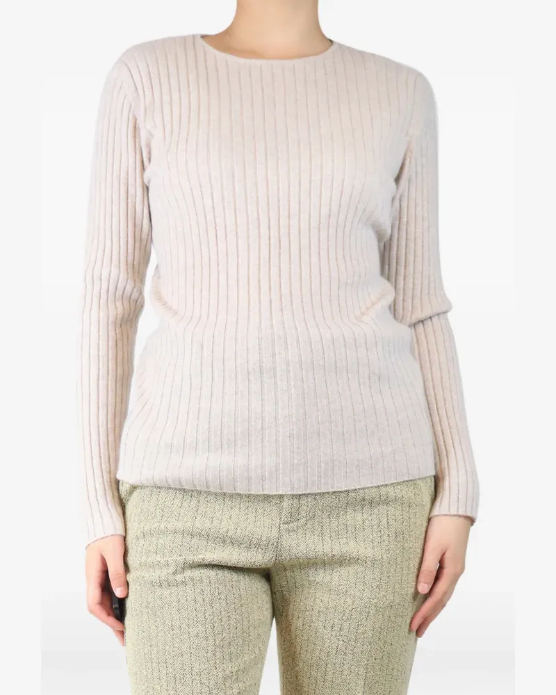 ALLUDE ribbed sweater - Nude Nude