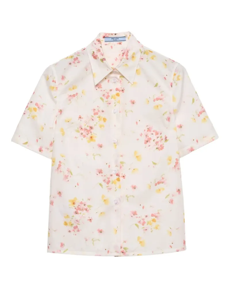 Prada Hemd mit Blumen-Print - Rosa Rosa