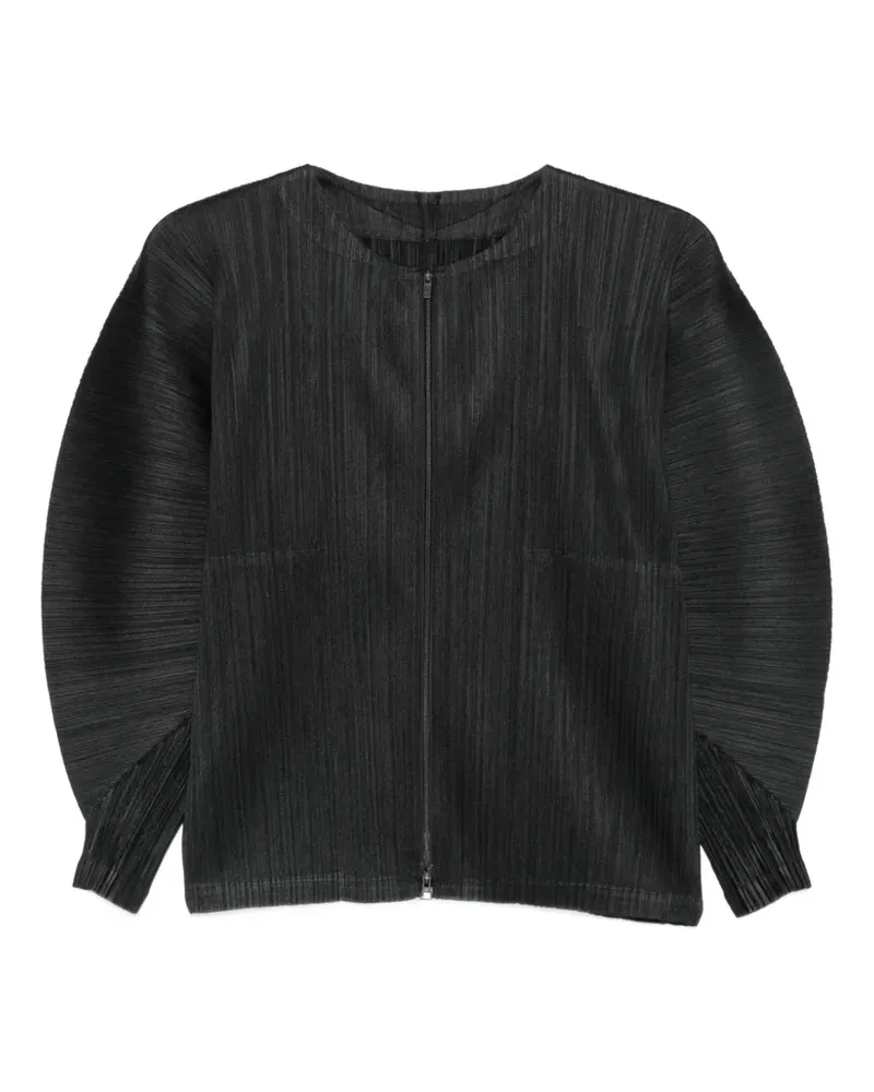 Issey Miyake sculptural-sleeve jacket - Schwarz Schwarz