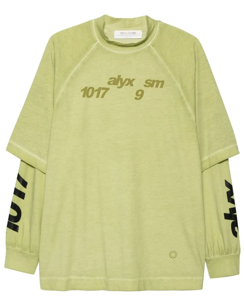 1017 ALYX 9SM T-Shirt im Layering-Look Grün