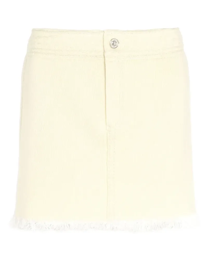 Barrie Jeansrock mit Fransen - Gelb Gelb