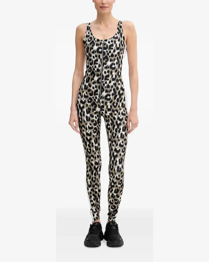 FUSALP Biarrita Sport-Jumpsuit mit Leopardenprint - Nude Nude