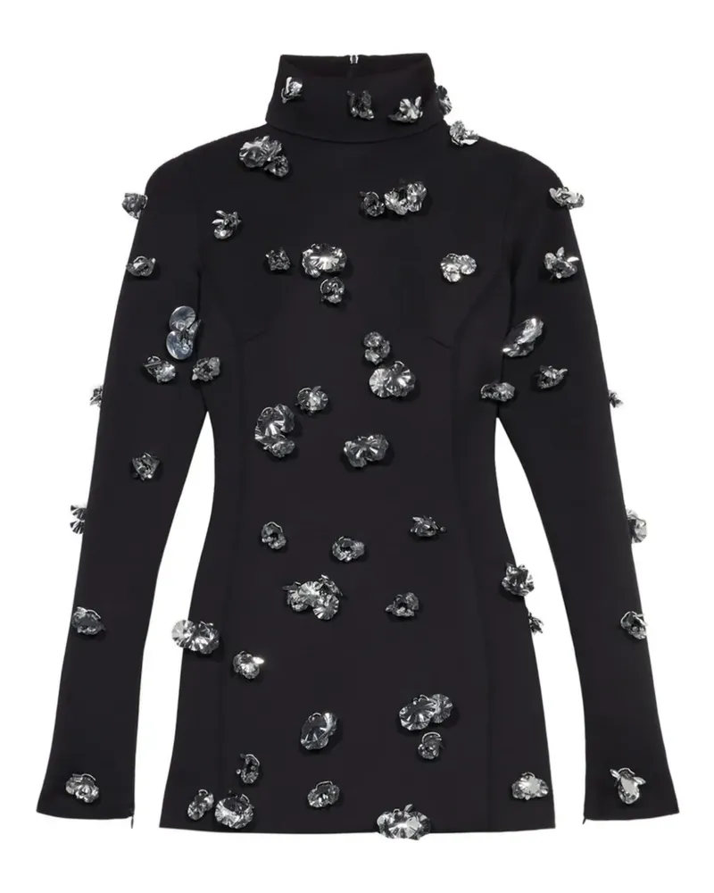 Blumarine Verziertes Minikleid - Schwarz Schwarz