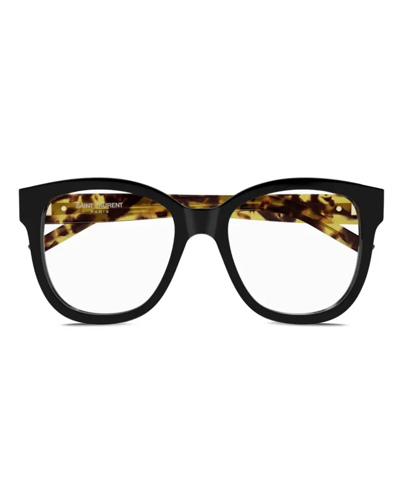 Saint Laurent Brille mit eckigem Gestell - Schwarz Schwarz