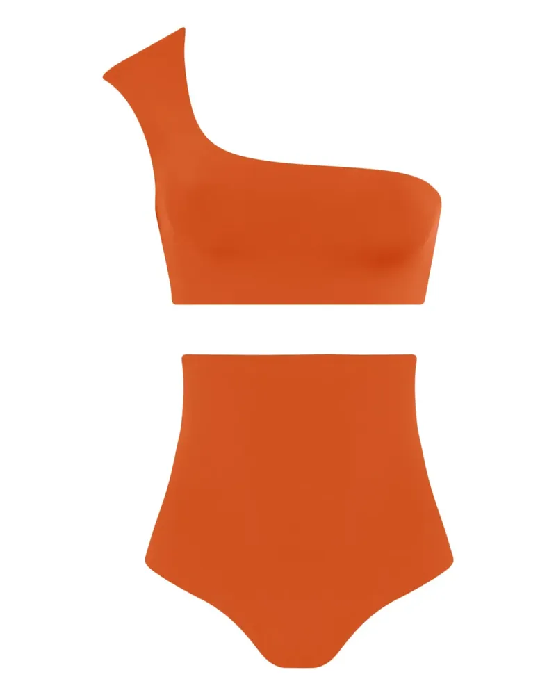 Lygia & Nanny Asymmetrischer Marjory One-Shoulder-Bikini - Orange Orange