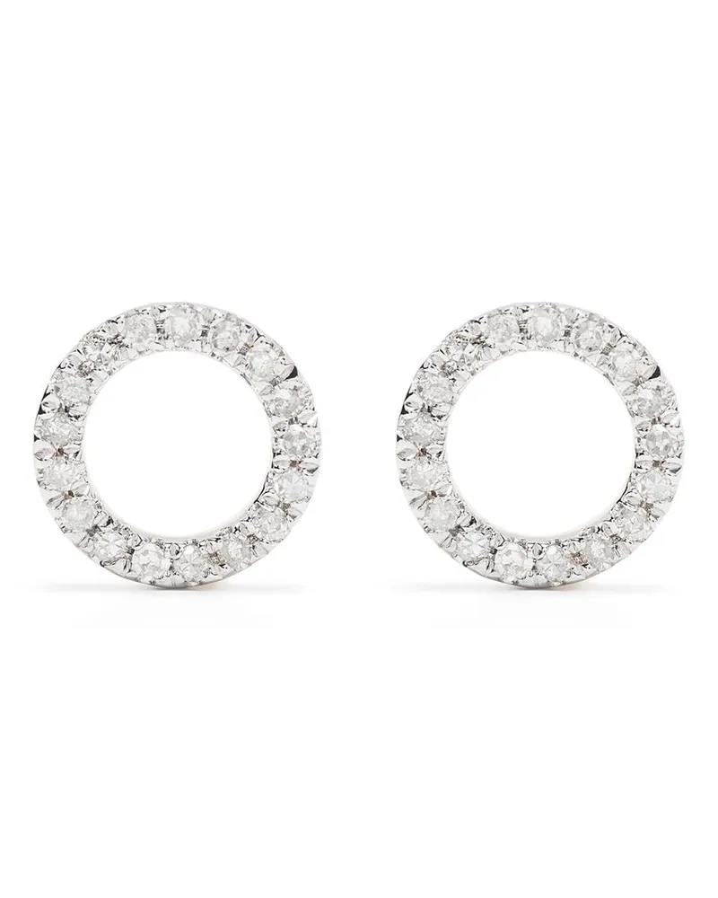 DJULA 18kt Circle Gelbgoldohrringe mit Diamanten Gold