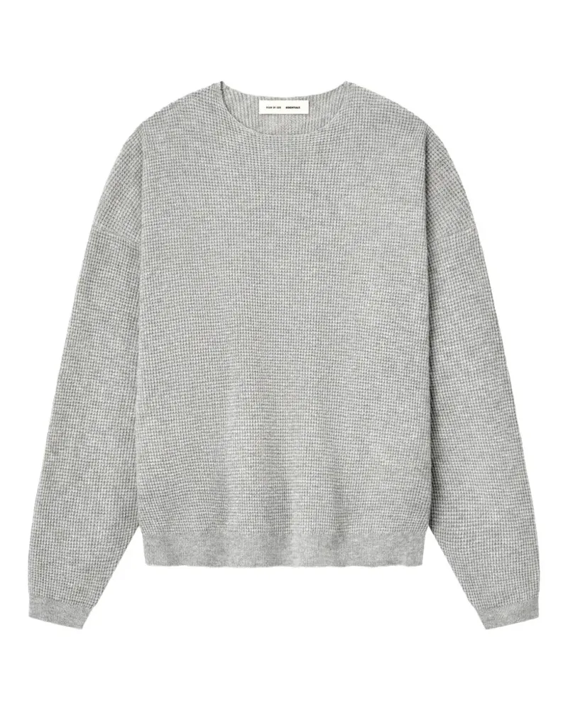 Fear of God waffle-knit dropped-shoulder sweater - Grau Grau