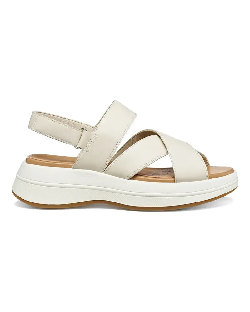 Geox crossover-strap touch-strap sandals - Nude Nude