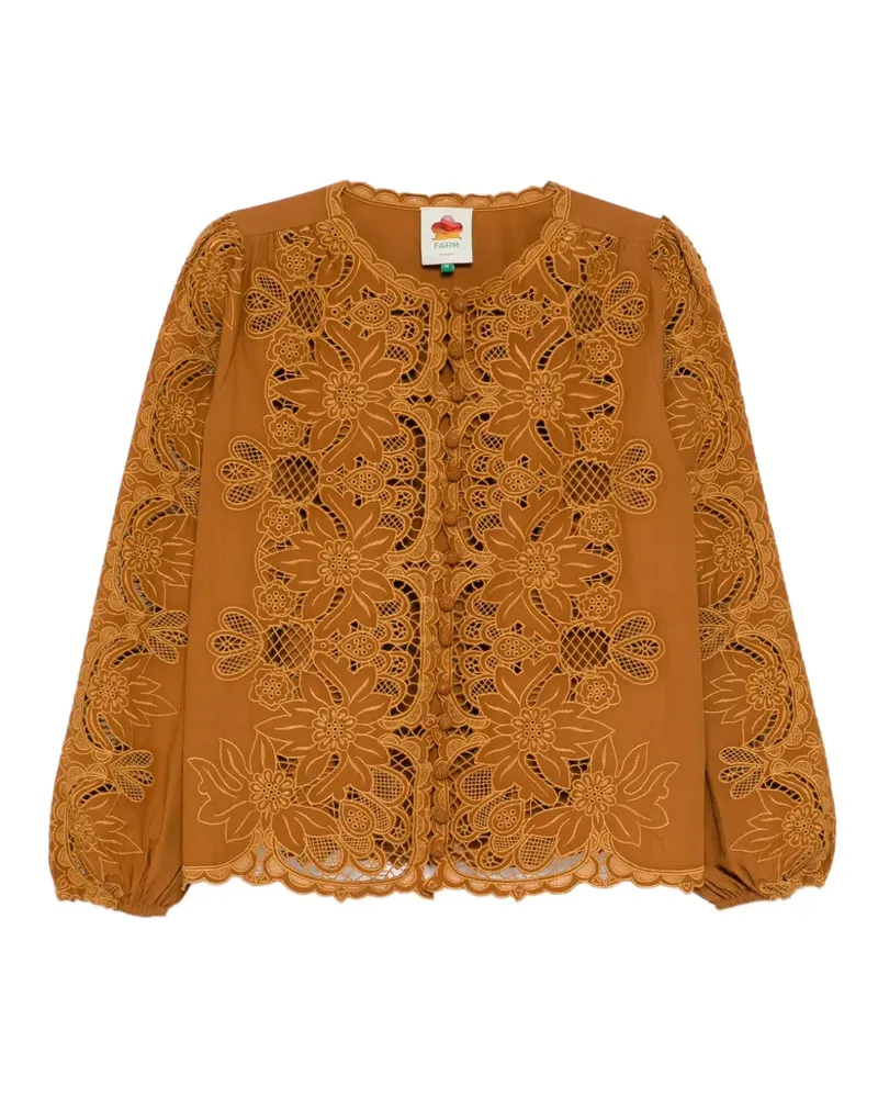 FARM Rio Camel Richelieu Oberteil - Braun Braun