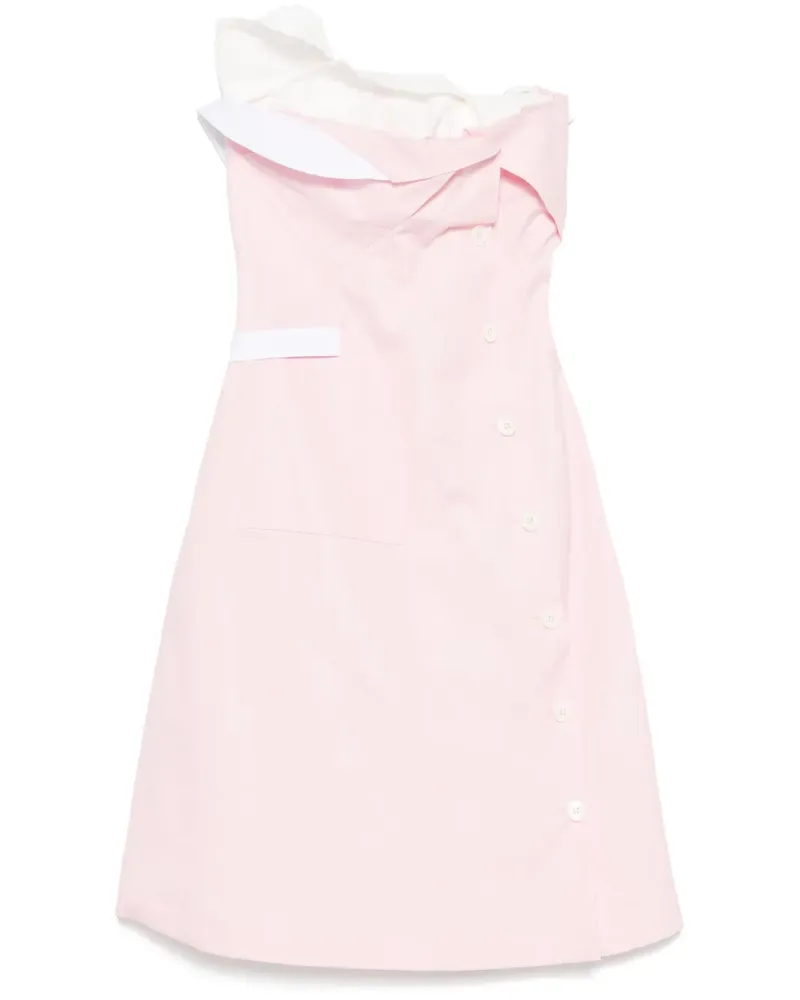 Miu Miu Midikleid im Layering-Look - Rosa Rosa