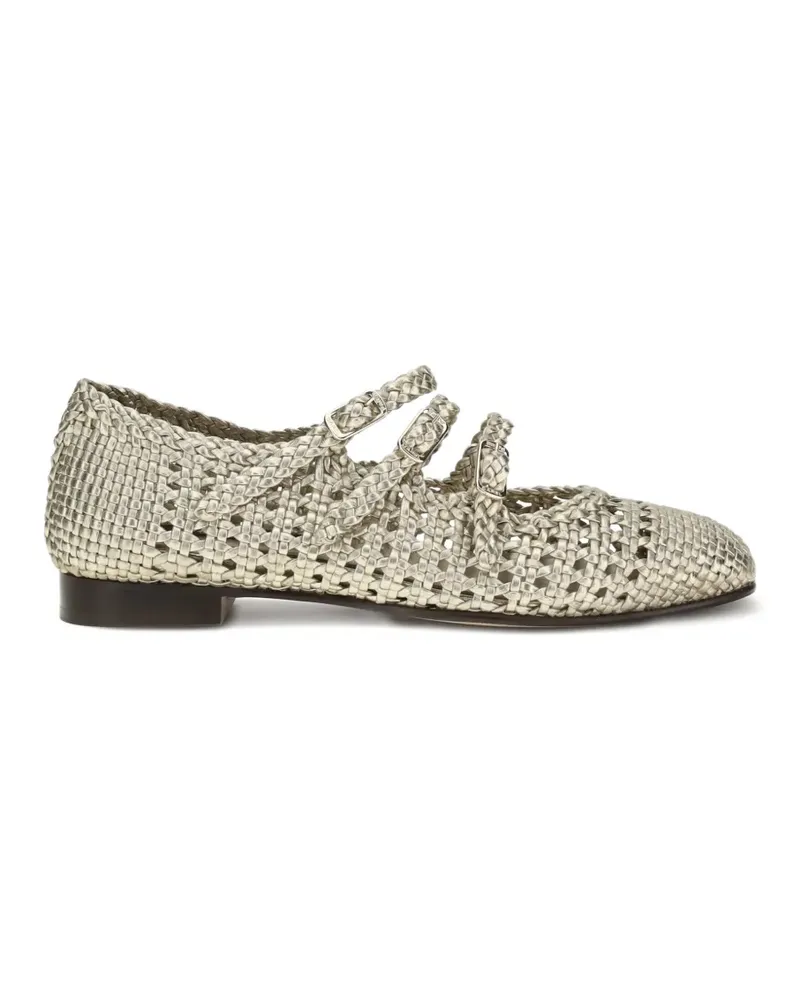 Carel Ariana woven ballet flats - Gold Gold