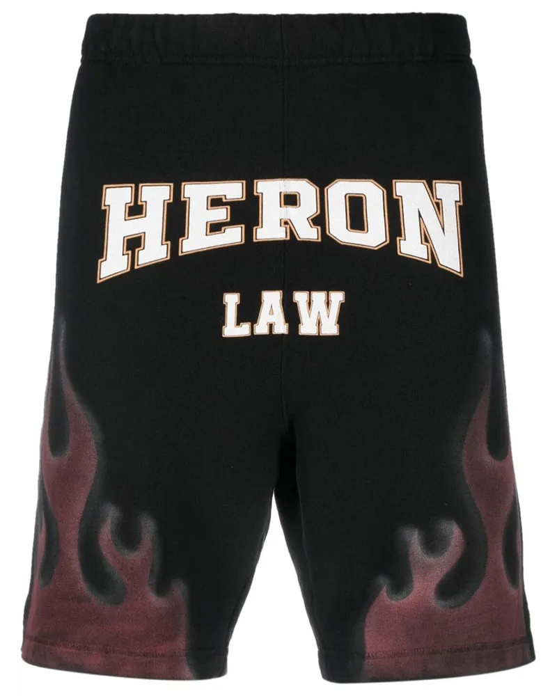 Heron Preston Shorts mit Flammen-Print - Schwarz Schwarz