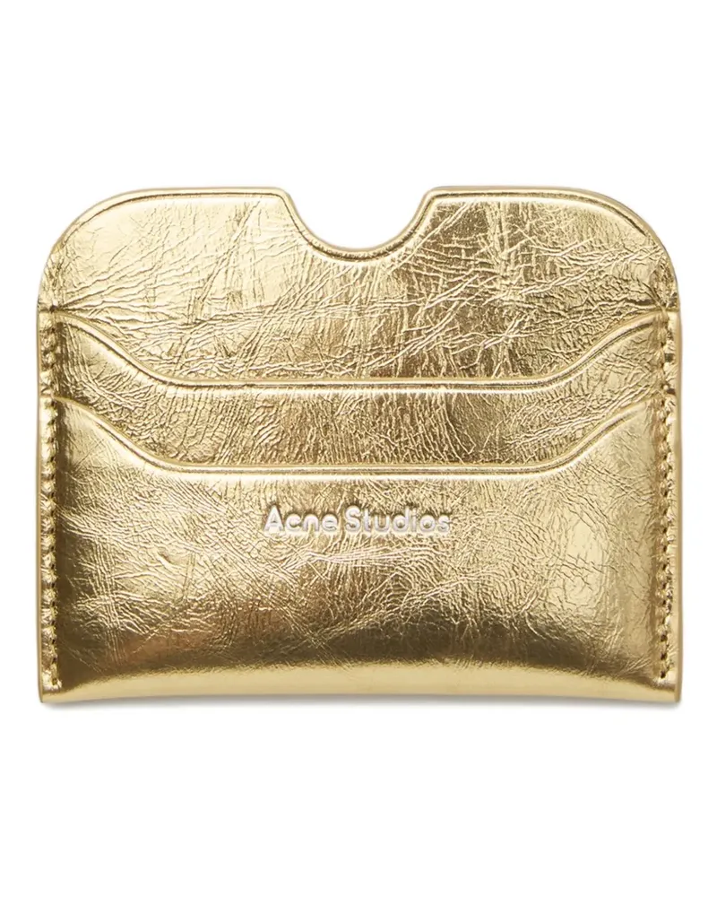 Acne Studios leather cardholder - Gold Gold