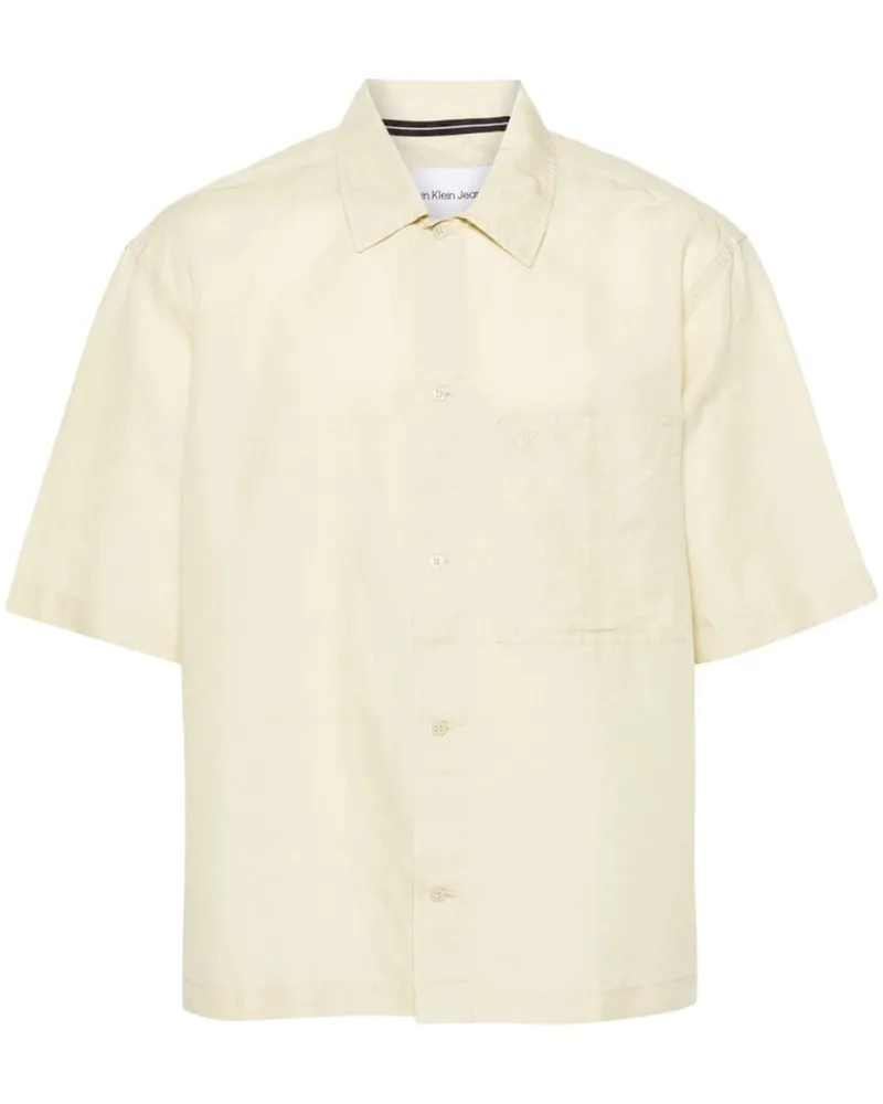 Calvin Klein Hemd mit aufgesetzter Tasche - LFU Green Haze Lfu