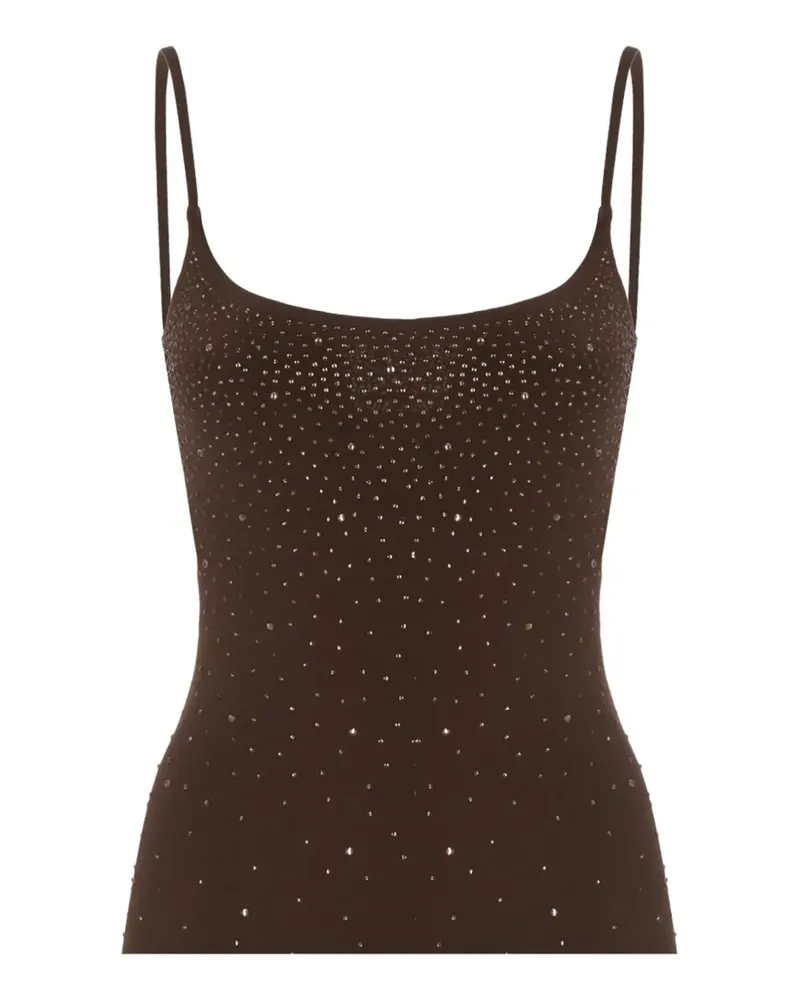 MC2 Saint Barth Evy crystal-embellished maxi dress - Braun Braun