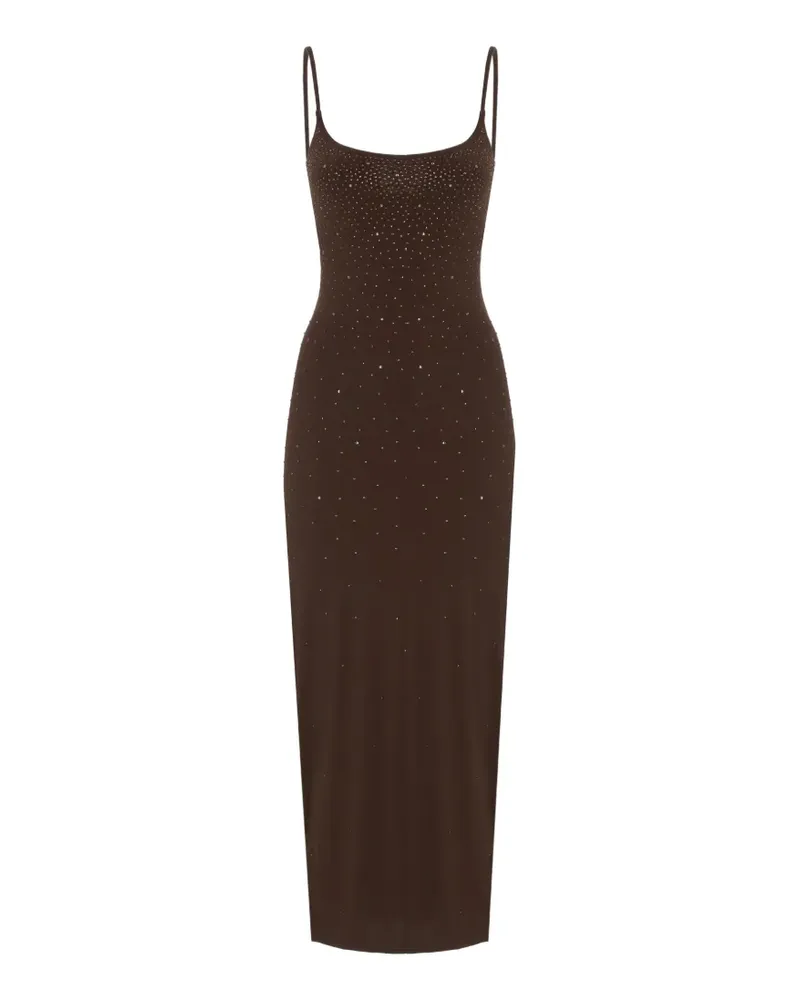 MC2 Saint Barth Evy crystal-embellished maxi dress - Braun Braun