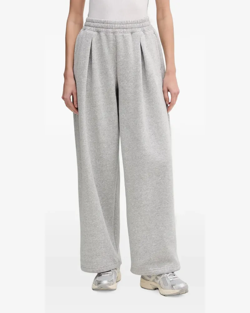 Under Armour Rival Fleece Script pleated wide-leg track pants - Grau Grau