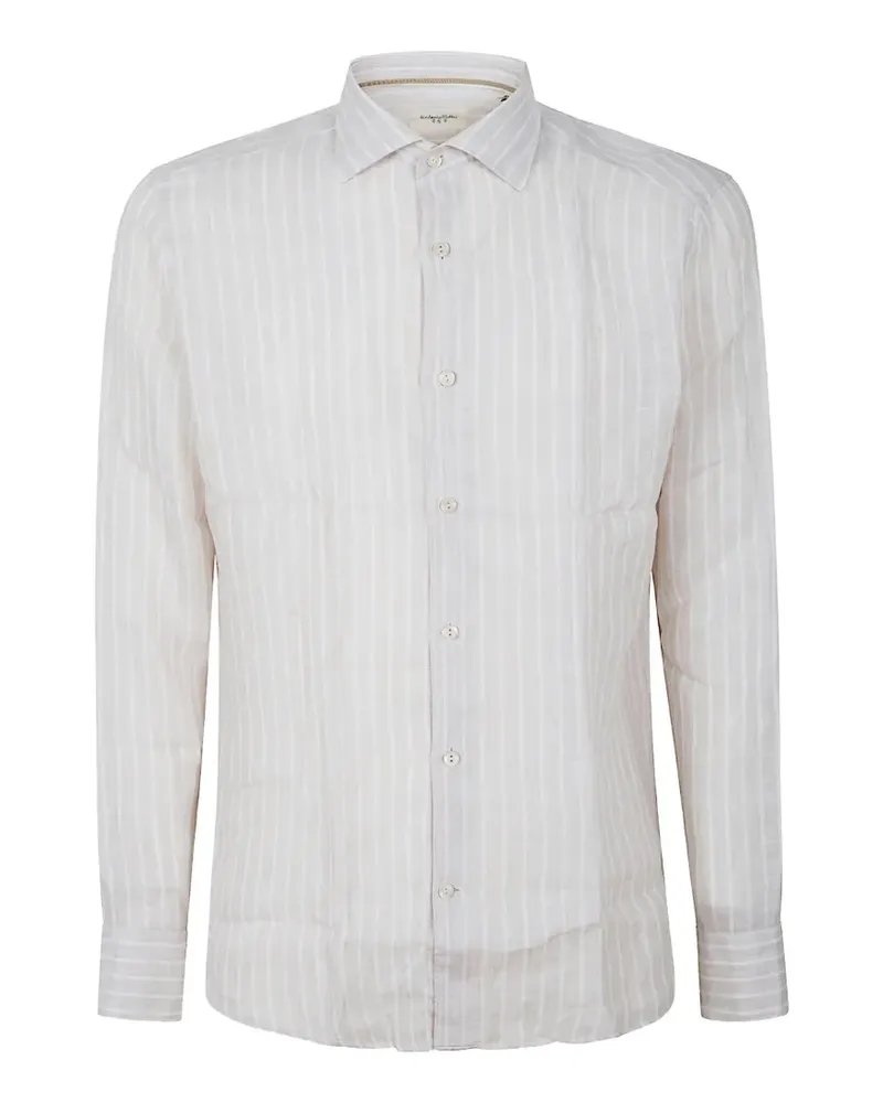 Tintoria Mattei striped long-sleeve shirt - Nude Nude