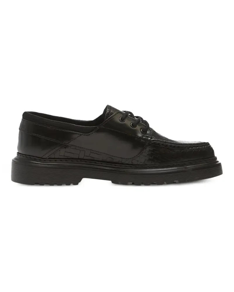 Filling Pieces Sea Tek Loafer aus gewebtem Material - Schwarz Schwarz