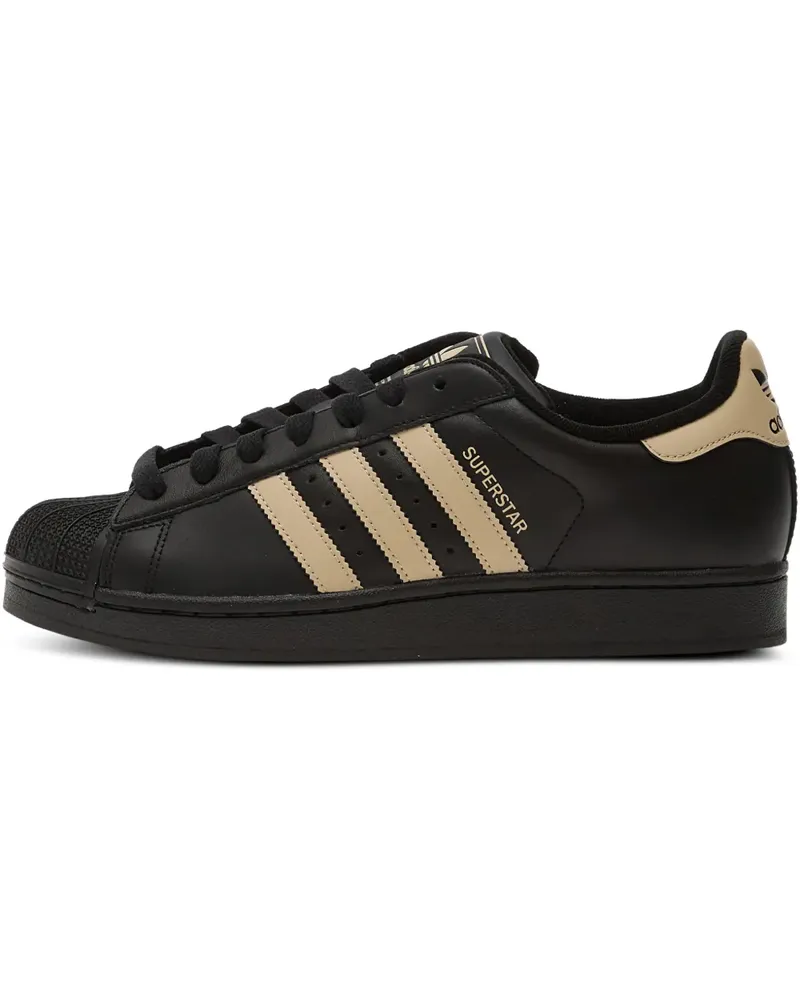 adidas Superstar II Sneakers mit Streifen - Schwarz Schwarz