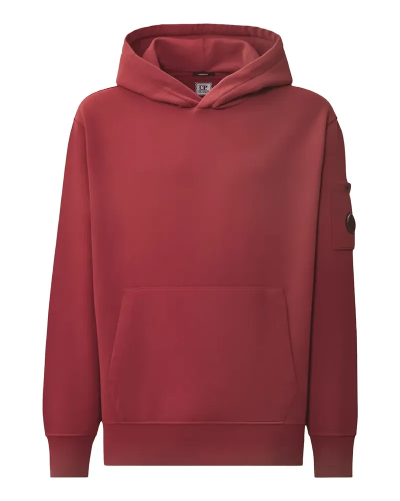 C.P. Company Lens-detail cotton hoodie - Rot Rot